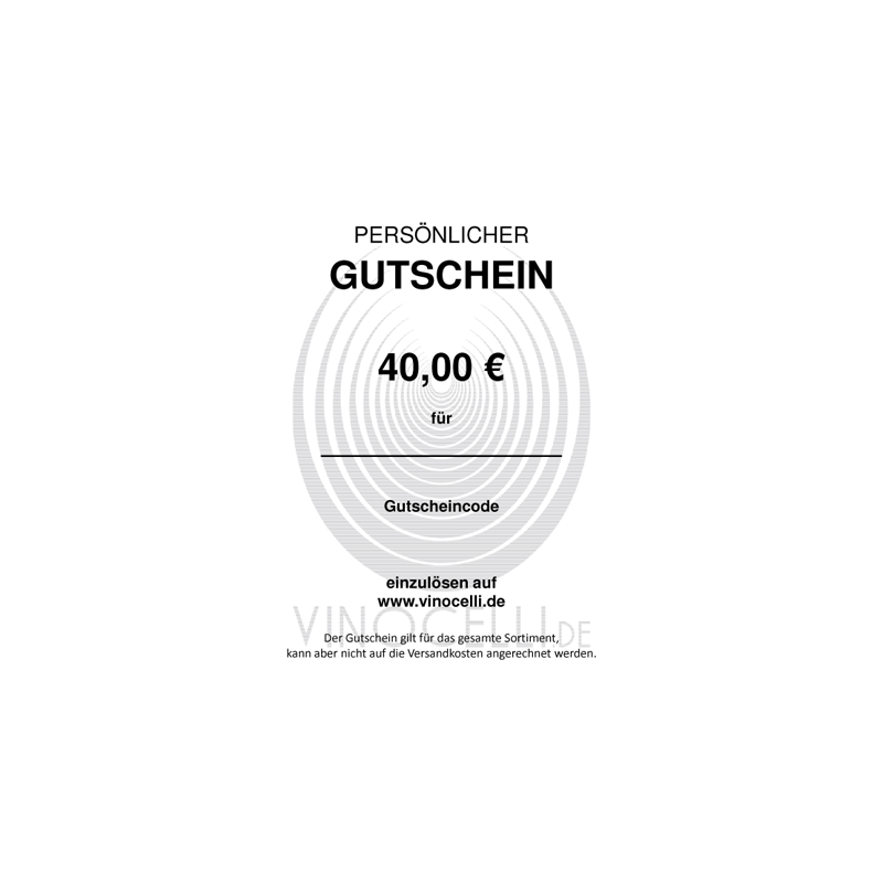 Gutschein 40